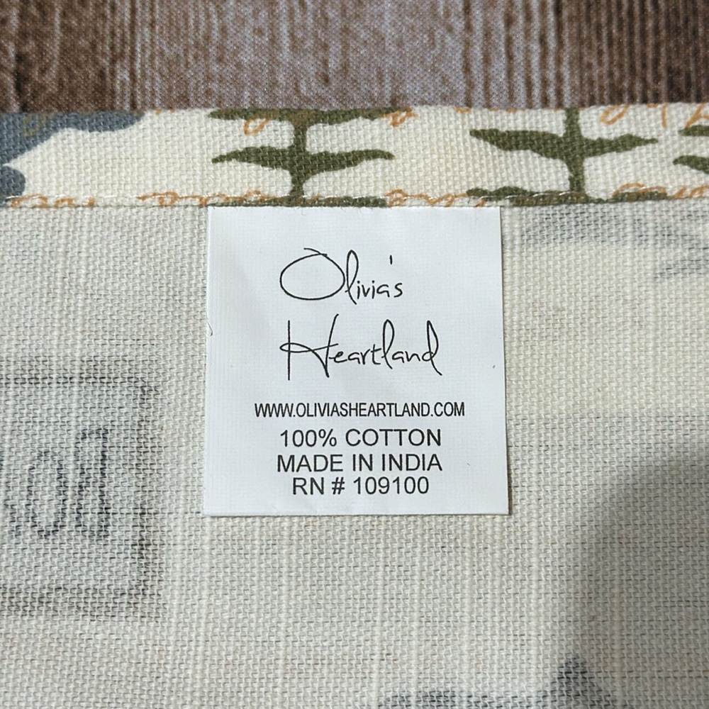 Lot of 8 - Wilderness / Cabin / Lake Themed cotton Napkins - Picture 4 of 6